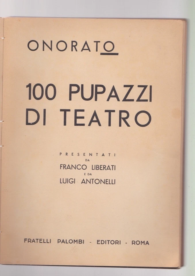 Gráficos el Honor 100 Muñecos Por Teatro Liberado Antonelli 1940 Ca. Raro - Imagen 1 de 1