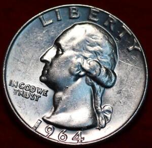 Uncirculated 1964-D Denver Mint Silver Washington Quarter