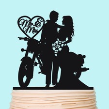 Topper per torte moto moto moto matrimonio festa topper decorazioni personalizzate
