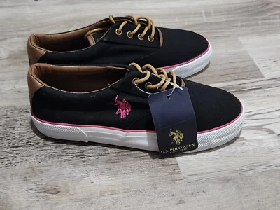 Us Polo Assn Zapatos Charlie Talla 6 Azul Rosa Oxford Foto 1 de 3