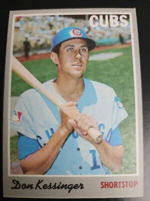 Tarjeta de béisbol Don Kessinger 1970 Topps #80 Chicago Cubs de colección MLB casi nueva Foto 1 de 2