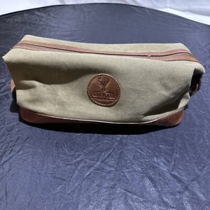 WOODLAND LEATHERS Kulturtasche Leder Khaki - Groß. - Bild 1 von 15