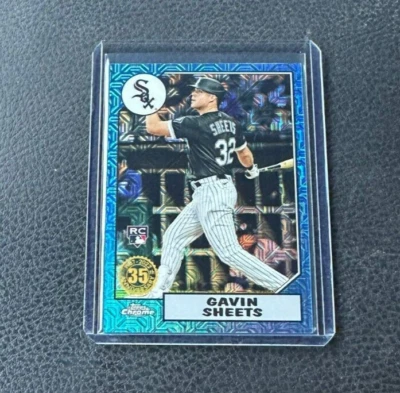 2022 Topps Gavin Sheets Rookie Blue Mojo Refractor 033/150 - Image 1 of 2