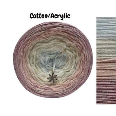 Pastel Peony - Cotton/Acrylic - Gradient Cake Yarn, Ombre Yarn, Colour Change - Image 1 of 4