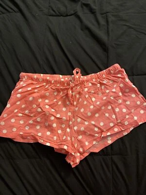 Forever 21 розовый и белый горошек лаунж пижама шорты размер маленький - Изображение 1 из 4