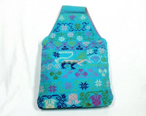 Cartera De Colección Años 60 Bordada Reversible Sobre Brazo Bolso Punto de Cruz Retro Casa de Campo - Imagen 1 de 11