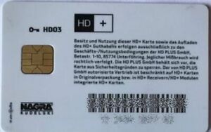HD+ Plus Karte by Astra Version HD03 abgelaufen, ohne Guthaben, wiederaufladbar