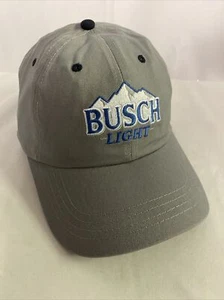 Busch Light Classic Logo Trucker Hat Gray and White Lounge Race Day Outdoors - Picture 1 of 5