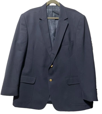 Blazer Orvis Mezcla Lana Para Hombres 40R Azul Abrigo Deportivo Botones Dorados Hecho en EE. UU. DE COLECCIÓN. Foto 1 de 4