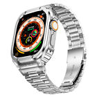 Stainless Steel Band Metal Case For Apple Watch Ultra 49mm 9 8 7 6 5 44/45mm