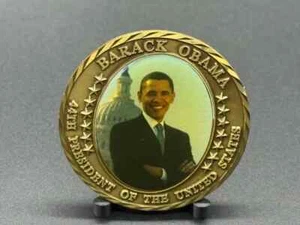 Barack Obama 2009 United States Presidential Inauguration Challenge Coin - Picture 1 of 3