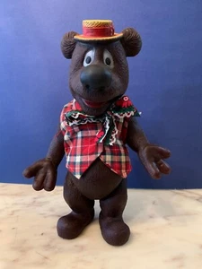VINTAGE große 12" GUMMI SPIELZEUG PUPPE HUMPHREY B BÄR AUSTRALISCHER CARTOON - Bild 1 von 6