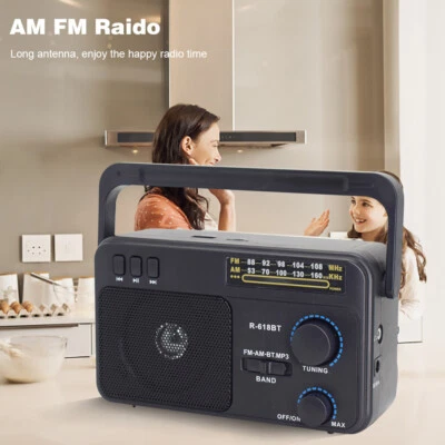 AM/FM Radio Transistor Short Wave Radio Powered by 3V Two Battery Indoor Outdoor - Image 1 of 4