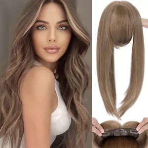 Clip de encaje suizo para el cabello en mujer 18 pulgadas raíz oscura ombre para adelgazar el cabello - Imagen 1 de 29