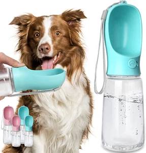 Dog Water Bottle, Leak Proof Portable Puppy Water Dispenser with Drinking Feeder - Picture 1 of 18