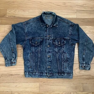 Vintage Levis Jean Denim Trucker Jacket Made In USA 777 SZ S 70503 0227 Acid 80s - Picture 1 of 24
