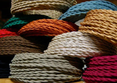 DC TRANSFORMER TWIST 2/3 Core Braided Fabric Cord Vintage Electric Wire Flexible Lighting Cable