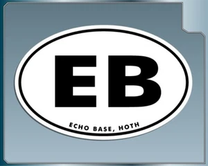 ECHO BASE EURO Vinyl Decal Car Truck Window Star Wars Hoth Sticker - Picture 1 of 1