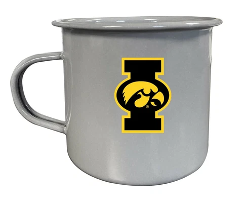 Iowa Hawkeyes Enameled Tin Camper Coffee Mugs Cover