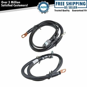 Negative Terminal Battery Cable Ground LH RH Pair for Ram Diesel Pickup Truck - Picture 1 of 4