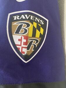 NIKE NFL PLAYERS ON FIELD BALTIMORE RAVENS RAY LEWIS SEWN JERSEY SIZE LG YOUTH