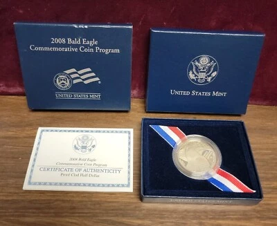 2008 S  Bald Eagle Commemorative Proof Half Dollar .. - Image 1 of 4