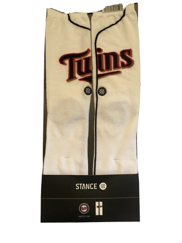 Stance MLB Minnesota Twins Home Jersey Crew Socks Men’s Size Large 9-12 NWT Cover