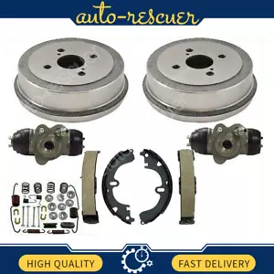 Brake Drums Shoes Spring Kit Wheel Cylinder for Toyota Corolla 94-02 Non-ABS - Picture 1 of 7