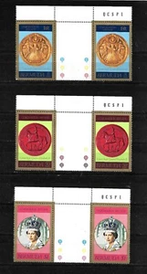 Bermuda, 1978 QEII silver jubilee, complete set  MNH gutter pairs (B152) - Picture 1 of 1