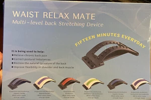 Back Stretcher Lumbar Back Pain Relief Device Waist Relax Mate Adjustable - Picture 1 of 2