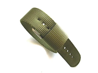 NATO ® 1pc RAF Heavy Nylon single pass Pilot sport watch band strap IW SUISSE  - Image 1 of 4