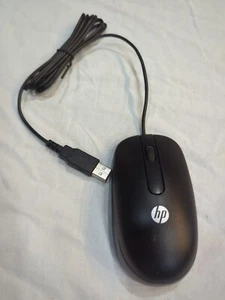 New Optical SENSOR HP USB 2 Button Standard Mouse Black WIRED mouse For Computer - Picture 1 of 6