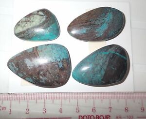 Lot C en pierre turquoise forme libre plate 151 carats 4 pièces 30,2 grammes C