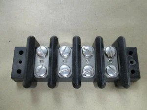 4-141 4 POSITION DOUBLE ROW TRW TERMINAL BARRIER BLOCK - Picture 1 of 4