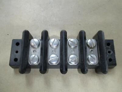 4-141  4 POSITION DOUBLE ROW TRW TERMINAL BARRIER BLOCK - Image 1 of 4