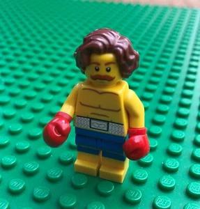 Lego BOXER MINIFIGURE Boxing Fighter Gloves Moustache Shorts 10260 Fig NEW - Picture 1 of 1
