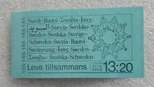 SWEDEN Emigration & Immigration MNH 8 Stamps Booklet  - Picture 1 of 8