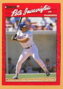 PETE INCAVIGLIA TEXAS RANGERS #48 sin punto inc - Donruss casi nuevo-como nuevo 1990 - Imagen 1 de 2