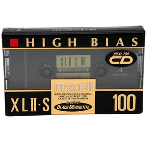 🔝 MAXELL XLII-S 90 TYPE II CHROME BLANK AUDIO CASSETTE TAPE (1992) NEU VERSIEGELT - Bild 1 von 8