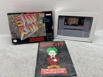 Sim City for Super Nintendo (SNES) CIB Complete Excellent Condition - Image 1 of 4