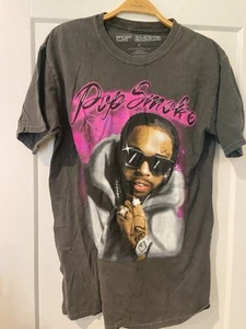 POP SMOKE T SHIRT SIZE M dark gray - Picture 1 of 2