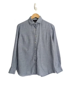 Drake’s Mens Shirt SIZE XS Blue 100% Cotton Long Sleeve Button Up - Picture 1 of 6