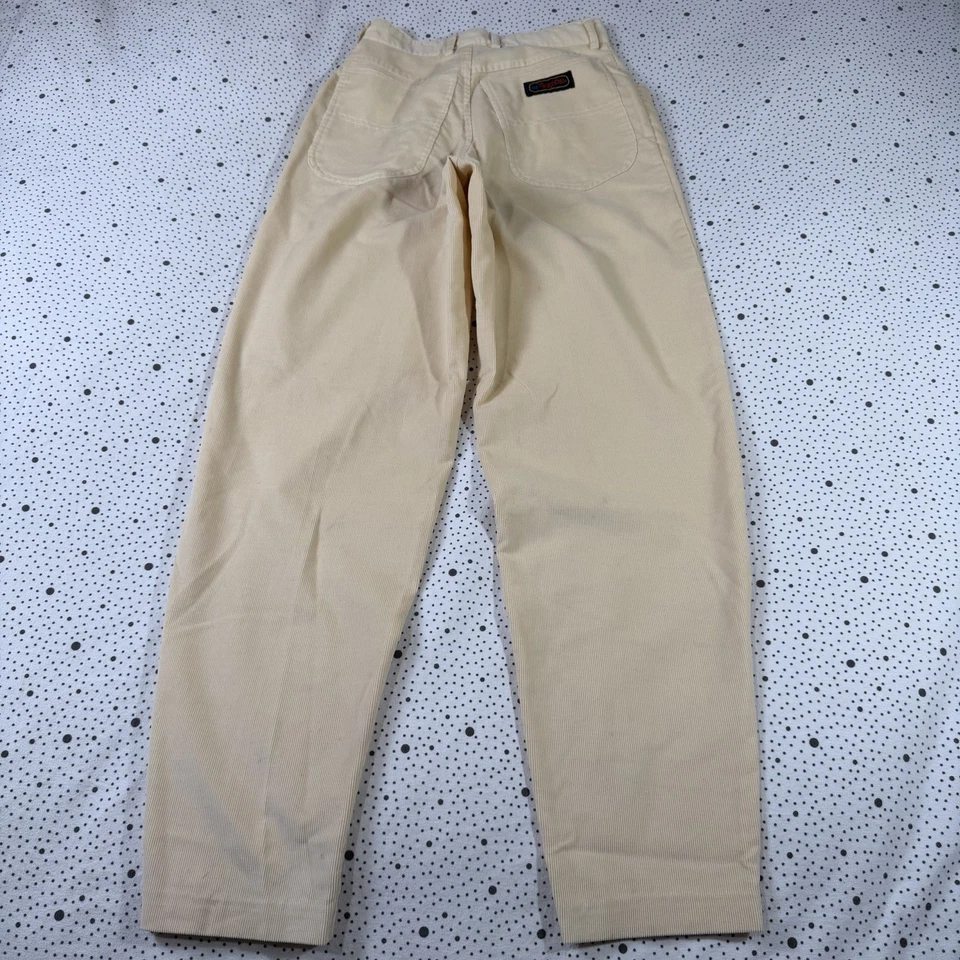 Pantalones para mujer vintage años 90 0 beige pana carpintero pierna barril Foto 1 de 4