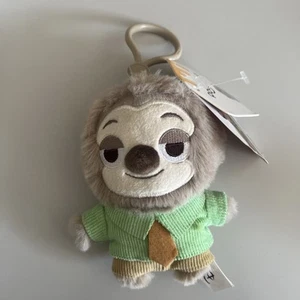 Disney Zootopia Flash The Sloth Plush Doll Pendant Cute Backpack Keychain Charm - Picture 1 of 11