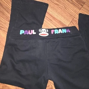Y2K Paul Frank Black Capri FLARE Leggings (2009) XL Kids XS Womens - Picture 1 of 10