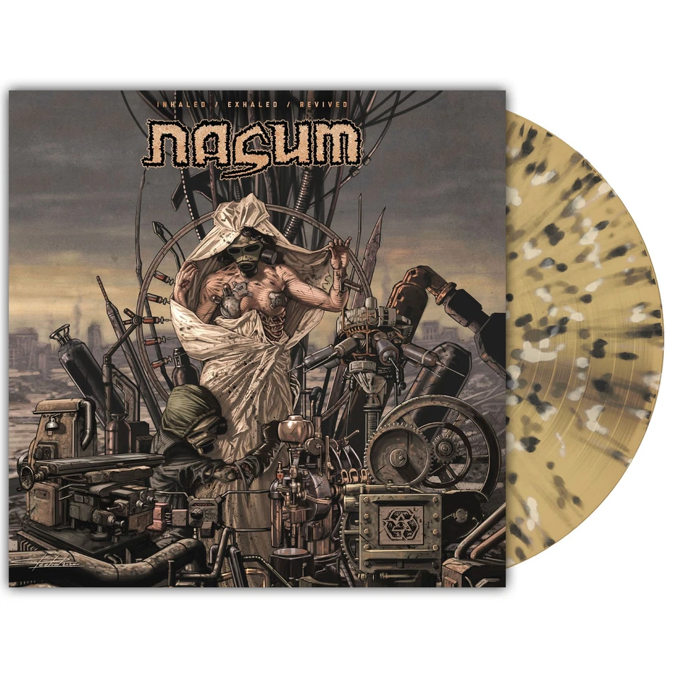 Nasum 'Inhale/Exhale/Revived' 2LP Vinyle translucide à éclaboussures dorées - Photo 1/1