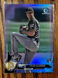Tyler Glasnow/250 2017 Bowman cromo refractor púrpura #80 envío gratuito - Imagen 1 de 3
