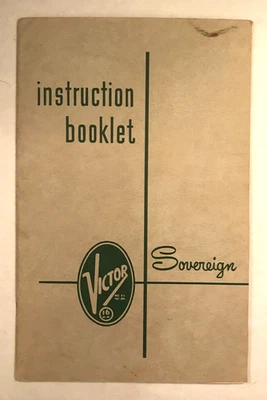 VICTOR SOBERANO VINTAGE 16mm PROYECTOR DE PELÍCULA MANUAL DE INSTRUCCIONES DOC AV Club Foto 1 de 4