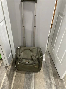 Briggs & Riley Baseline U212-7 Wheeled 16" Cabin Bag Carry-On Luggage Olive - Picture 1 of 4