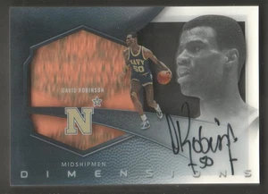 2012-13 Exquisite Collection Basketball Dimensions #DDR David Robinson AUTO - Picture 1 of 2